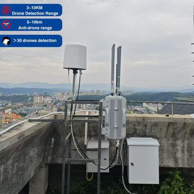 2.4 GHz, 5.8 GHz 공격 드론 방해기 고정된 야외 Fpv 방해 감지 드론 명령 제어 시스템과 함께