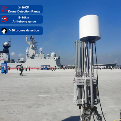 3-10KM 고정된 야외 FPV 드론 제이머 탐지 제이머