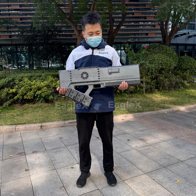 36h 내구성 휴대용 드론 방어 솔루션 군사 경찰 콘서트 1-3KM FPV 드론 재머와 5KM 탐지 탐지