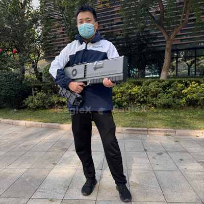 휴대용 휴대용 드론 방해기 5km 탐지 탐지기와 0-3km 방해 거리