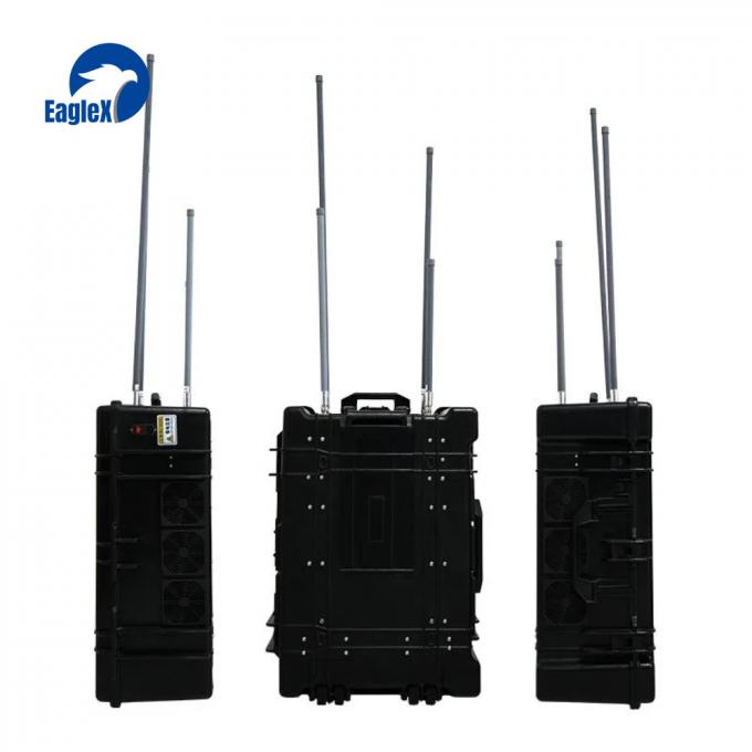 1.5KM 거리 휴대용 안티 드론 방해기 20MHz-6000MHz 드론 신호 스크램블러 0
