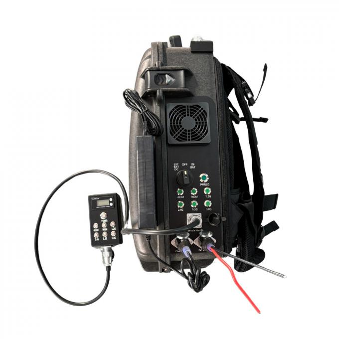 2KM 군사 경찰 스캐너 Jammer Backpack 드론 Jammer Omnidirectional & Directional 안테나 0