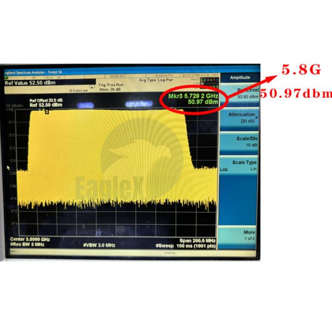 5.8GHz RF 증폭기 모듈 5725-5850MHz 증폭기 방해 전파 주파수 모듈 0