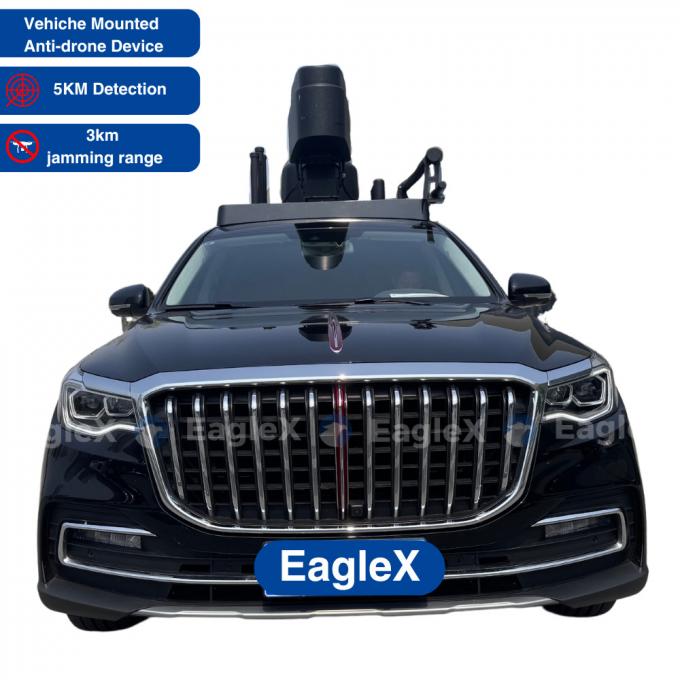 50MHz 6GHz 5KM UAV 탐지 범위 드론 탐지기에 대한 자동차 사용 0
