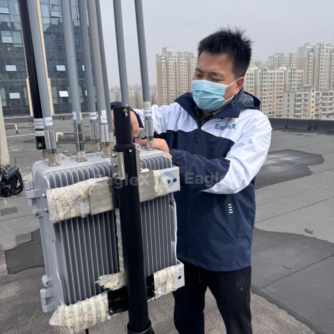 드론 FPV GPS 스푸핑 전기 발전소 보안을 위한 이중 보호 방어 영역 25MHz - 6 GHz 탐지 대역 공항 0