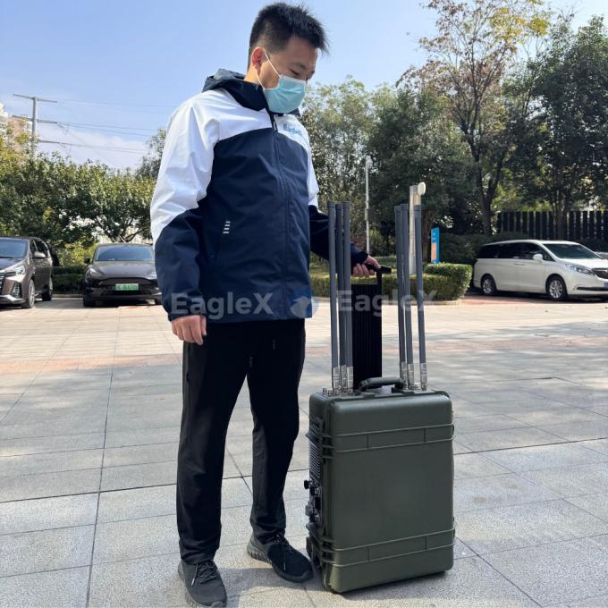 가방 드론 탐지기 휴대용 드론 3km 탐지 및 2km 방해 시스템 0